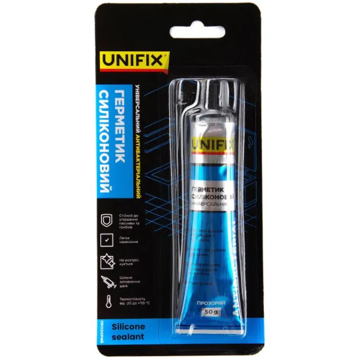 Герметик автомобильный Unifix універсальний (прозорий) тюбик 50 мл