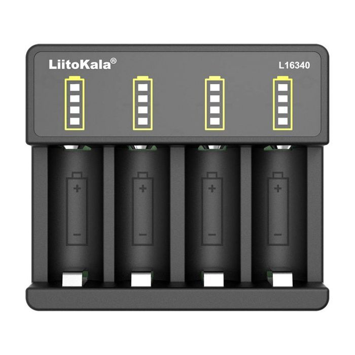 Зарядное устройство для аккумуляторов Liitokala 4 Slots, Li-ion, 16340, CR123A (Lii-L16340)
