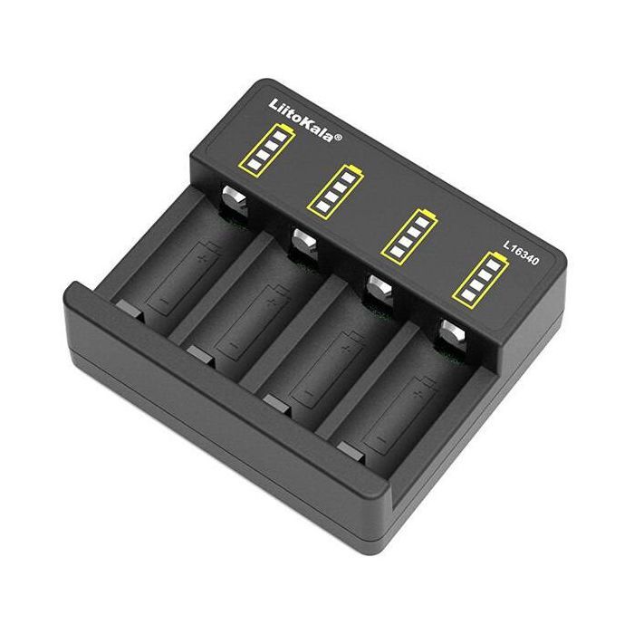 Зарядное устройство для аккумуляторов Liitokala 4 Slots, Li-ion, 16340, CR123A (Lii-L16340) изображение 3