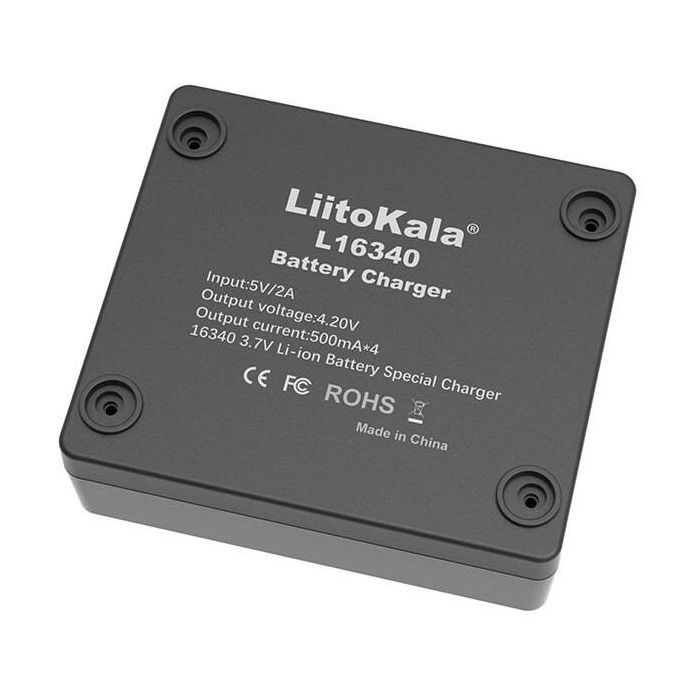 Зарядное устройство для аккумуляторов Liitokala 4 Slots, Li-ion, 16340, CR123A (Lii-L16340) изображение 5