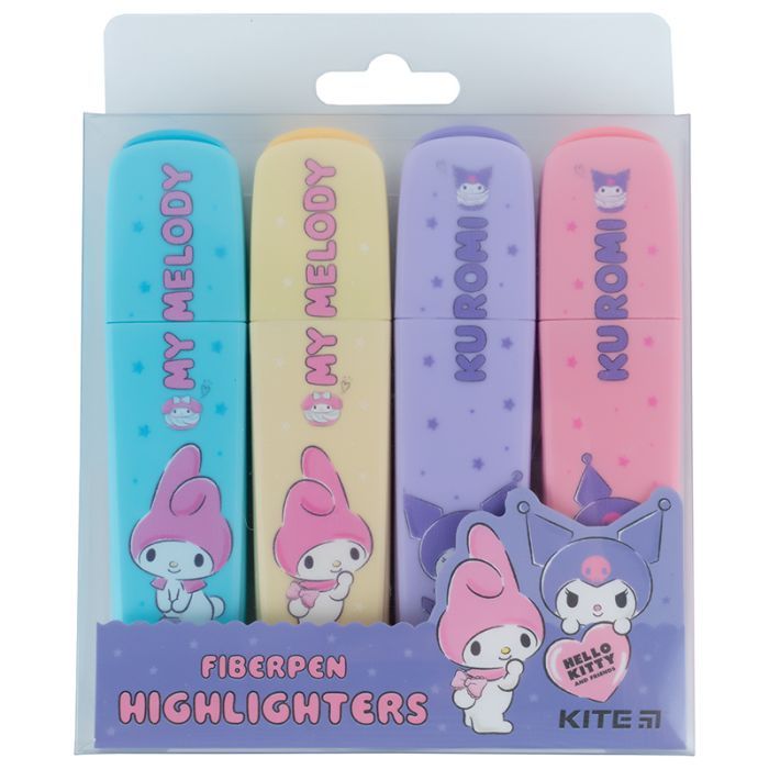 Набір маркерів Kite Highlighter Kuromi, набір з 4-х кольорів (HK24-444) зображення 3
