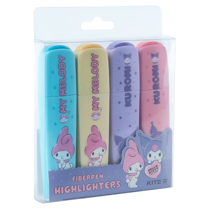 Набір маркерів Kite Highlighter Kuromi, набір з 4-х кольорів (HK24-444) зображення 4