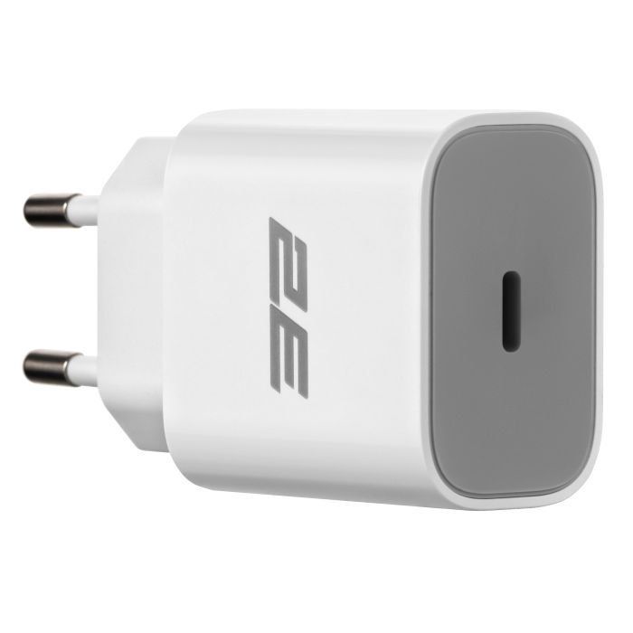 Зарядное устройство 2E 30W USB-C PD white (2E-WC1USBC30W-W) изображение 3