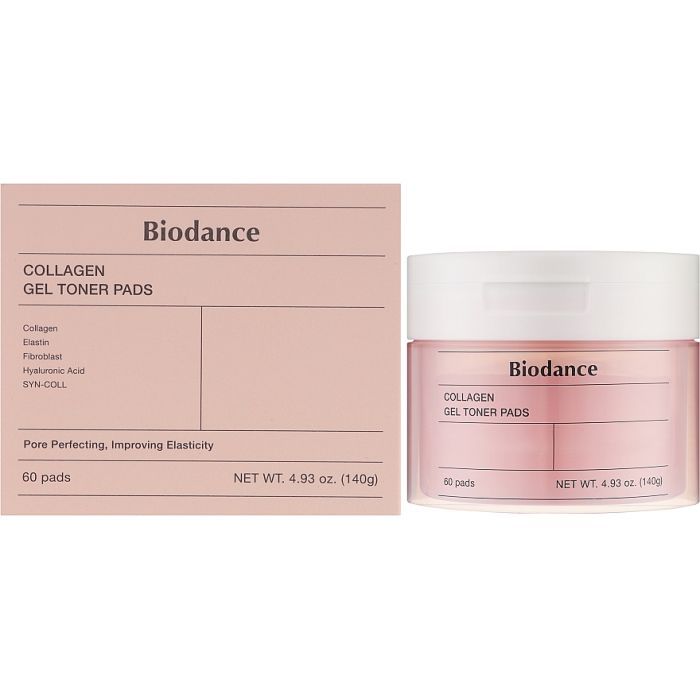 Патчи для лица Biodance Collagen Gel Toner Pads 60 шт. (8809937361190) изображение 2