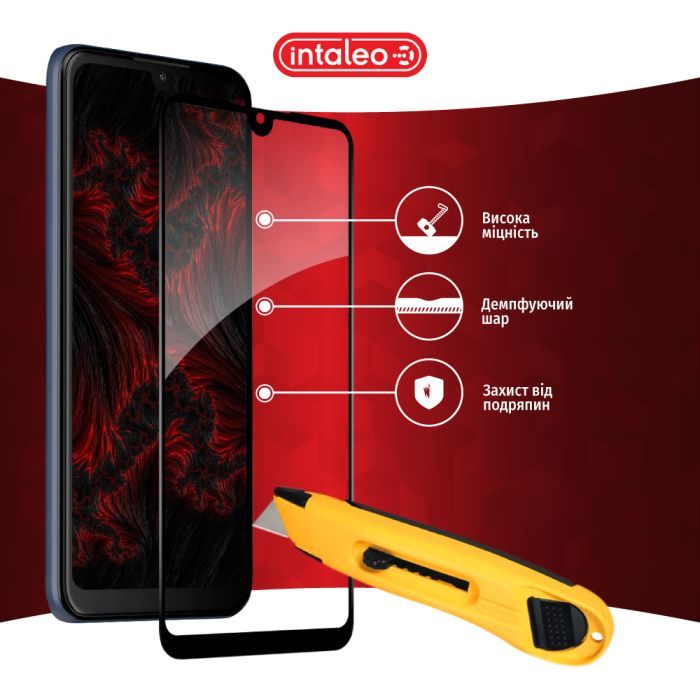 Стекло защитное Intaleo Full Glue ZTE Blade L220 Black (1283126583360) изображение 5