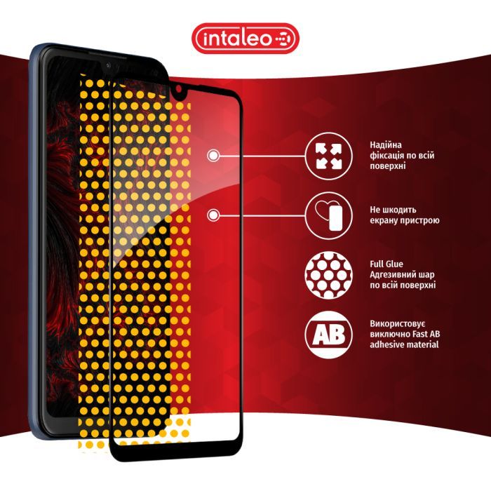 Стекло защитное Intaleo Full Glue ZTE Blade L220 Black (1283126583360) изображение 7