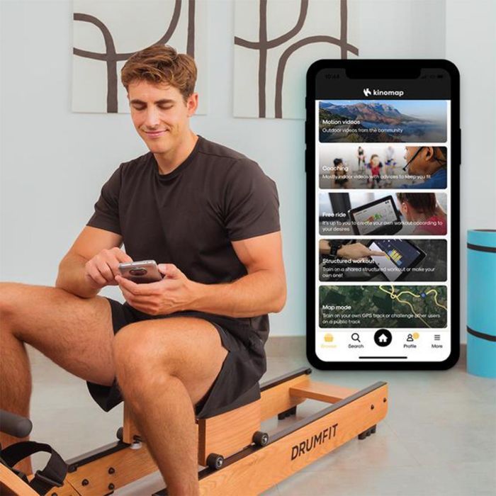 Гребний тренажер Cecotec DrumFit Rower 20000 Neptuno Wood (CCTC-07226) зображення 5
