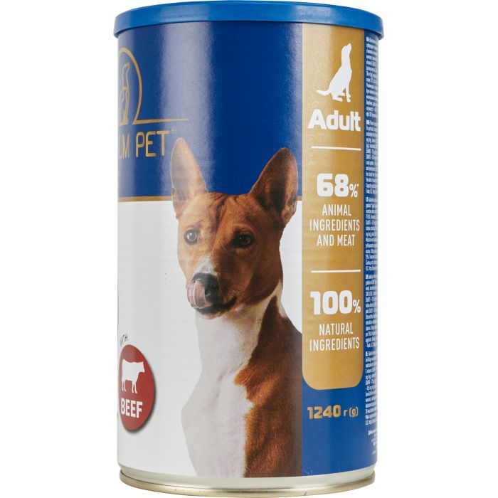 Консервы для собак PREMIUM PET Кусочки в соусе с телятиной 1.240 г (4820255192277)