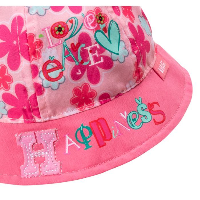 Панама детская Kitti с цветочками (Y8020-1-44G-pink) изображение 3