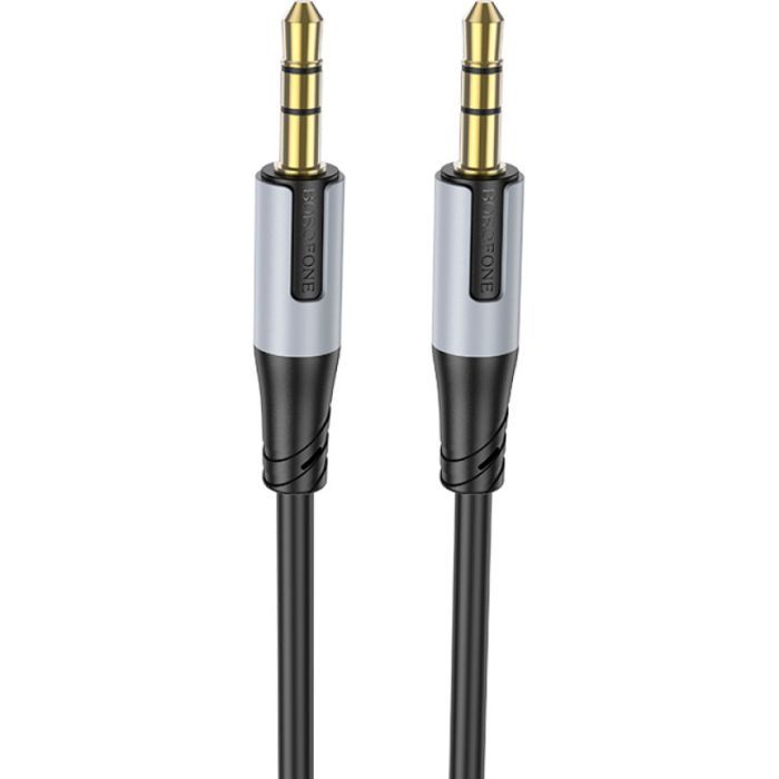 Кабель мультимедийный 3.5mm M to 3.5mm M 1.0m black BOROFONE (6941991108310) изображение 2