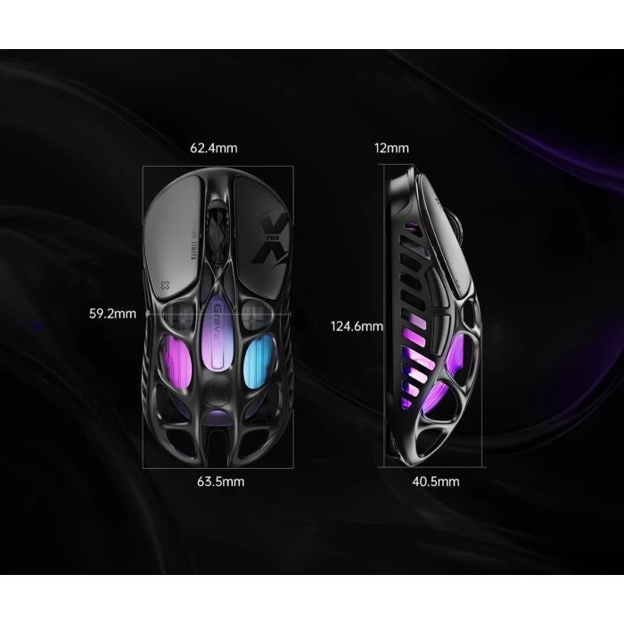 Мышка GravaStar Mercury X Pro 8K Wireless/Bluetooth/USB Black (GSXPRO_BLK) изображение 10