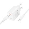 Зарядное устройство BOROFONE BN26 Fuente USB-C PD20W + cable USB-C to Lightning White (6941991120244) изображение 3