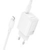Зарядное устройство BOROFONE BN26 Fuente USB-C PD20W + cable USB-C to Lightning White (6941991120244) изображение 4