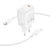 Зарядное устройство BOROFONE BN26 Fuente USB-C PD20W + cable USB-C to Lightning White (6941991120244) изображение 6