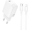 Зарядное устройство BOROFONE BN26 Fuente USB-C PD20W + cable USB-C to Lightning White (6941991120244)