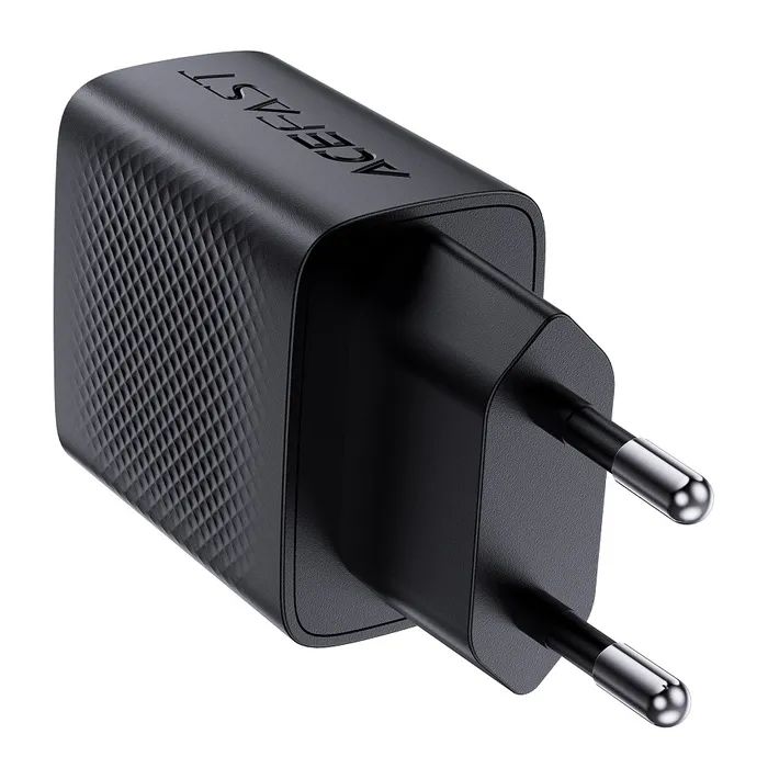 Зарядний пристрій Acefast A78 1xUSB-C PD20W + 1xUSB-A GaN Black (6974316283256) зображення 4