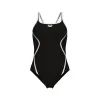 Купальник Arena Pro_File Swimsuit Solid 008055-510 Чорний/Білий 44 (3468337414346) зображення 3