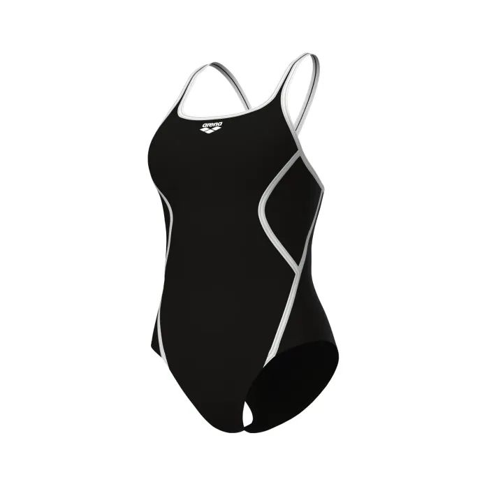 Купальник Arena Pro_File Swimsuit Solid 008055-510 Чорний/Білий 44 (3468337414346) зображення 4