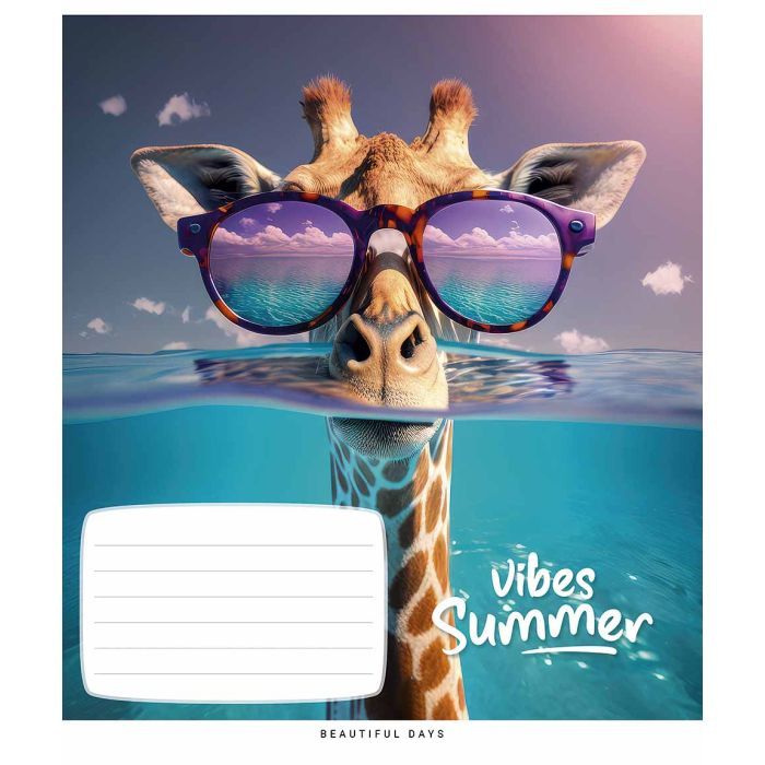 Зошит Школярик Summer vibes 18 аркушів клітинка (018-3494K) зображення 3