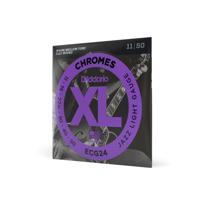Струны для гитары D'Addario XL Chromes Jazz Light (11-50) (ECG24) изображение 2