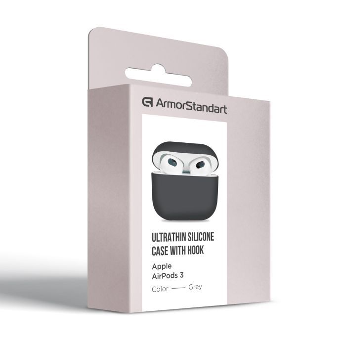 Чехол для наушников Armorstandart Ultrathin Silicone Case для Apple AirPods 3 Pink (ARM60288) изображение 3