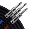 Інсертний кабель RapcoHorizon Y-Cable TRS 1/4"-TS 1/4" (3m) (YS-P-10) зображення 2