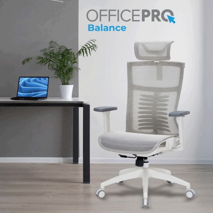 Офісне крісло OfficePro Balance OC620-W-LG-LG (OC620-W-LG-LG) зображення 2
