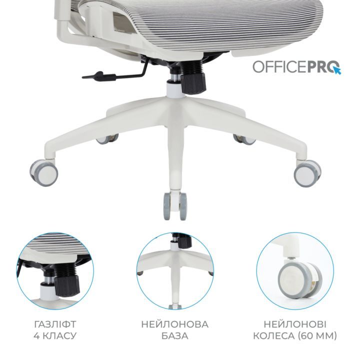Офісне крісло OfficePro Balance OC620-W-LG-LG (OC620-W-LG-LG) зображення 9