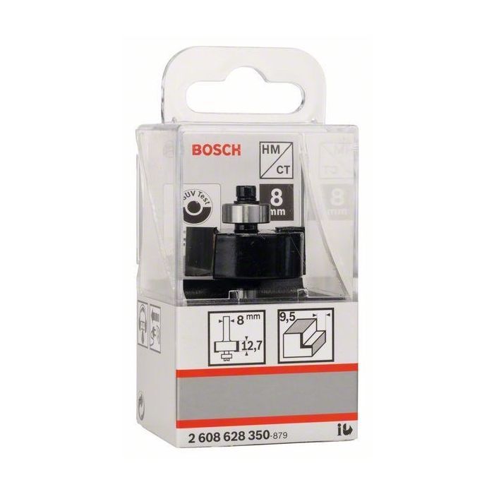 Фреза Bosch Professional для вибірки паза, Std, S8, D31.8, L12.5 (2.608.628.350) зображення 5