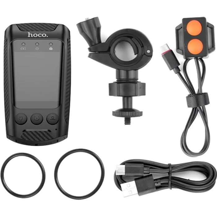 Відеореєстратор HOCO DV104 4K Riding recorder Black (6942007646000) зображення 6