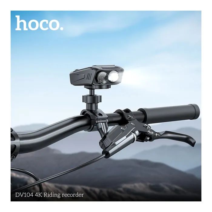 Відеореєстратор HOCO DV104 4K Riding recorder Black (6942007646000) зображення 9