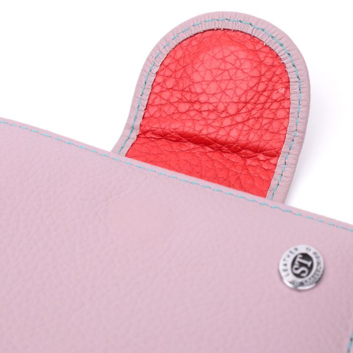 Гаманець ST Leather З натуральної шкіри Бежевий (19456) зображення 3