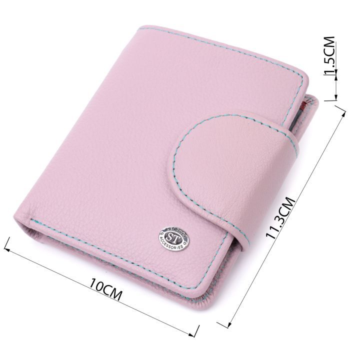 Гаманець ST Leather З натуральної шкіри Бежевий (19456) зображення 4