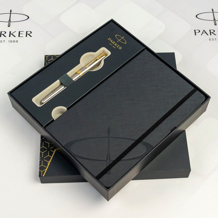 Ручка пір'яна Parker SONNET 17 Stainless Steel GT  FP F + блокнот Parker + подар.упаковка GIFT24 (84 111b24) зображення 5