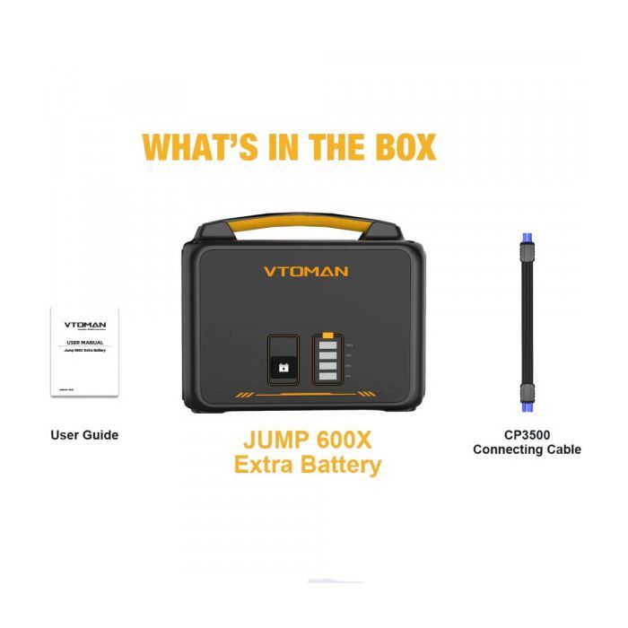 Дополнительная батарея для зарядной станции Vtoman Jump 600X PB-23 640Wh (Jump 600X Extra Battery) изображение 4