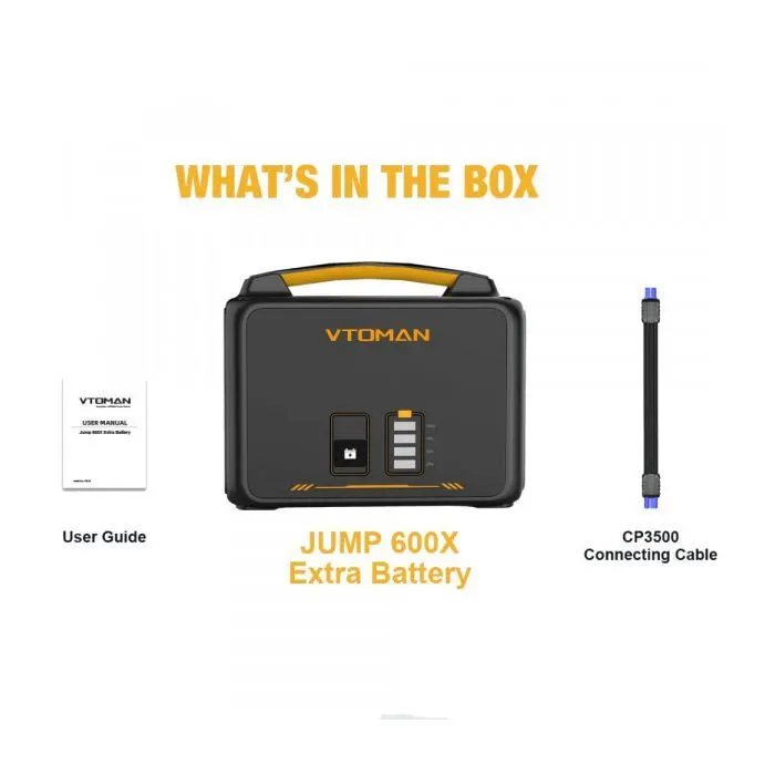 Дополнительная батарея для зарядной станции Vtoman Jump 600X PB-23 640Wh (Jump 600X Extra Battery) изображение 4