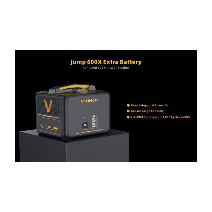 Дополнительная батарея для зарядной станции Vtoman Jump 600X PB-23 640Wh (Jump 600X Extra Battery) изображение 5