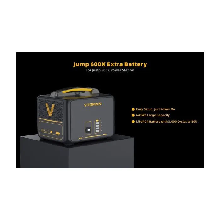 Дополнительная батарея для зарядной станции Vtoman Jump 600X PB-23 640Wh (Jump 600X Extra Battery) изображение 5