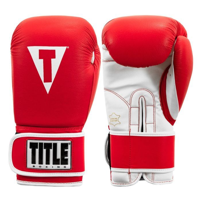 Боксерские перчатки Title Boxing Pro Style Leather Gloves3.0 Red/White 12 oz (TVVTG3 12 RD/WH) изображение 5