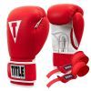 Боксерские перчатки Title Boxing Pro Style Leather Gloves3.0 Red/White 12 oz (TVVTG3 12 RD/WH)