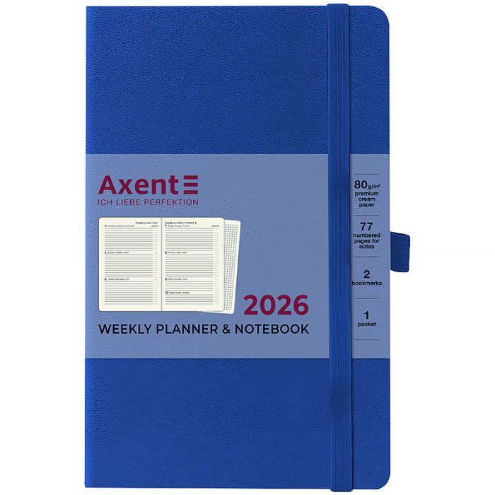 Тижневик Axent датований 2026 Partner Strong 125х195, синій (8505-26-02-A) зображення 2