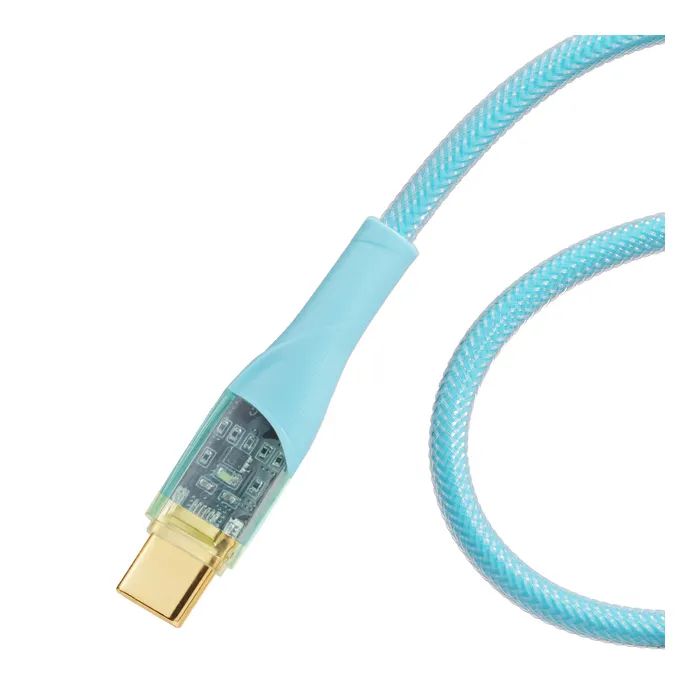 Дата кабель USB-C to USB-C 1.0m 100W blue Essager (EXCTT1-XJ03-P) изображение 2