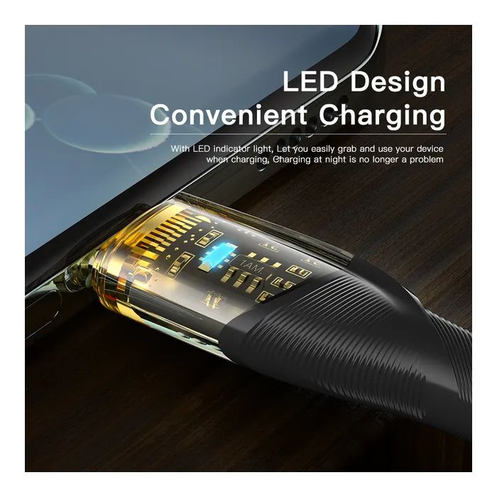 Дата кабель USB-C to USB-C 1.0m 100W blue Essager (EXCTT1-XJ03-P) изображение 4