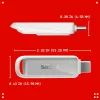 USB флеш накопичувач SanDisk 128GB Phone Drive Arctic White Type-C USB 3.2 (SDIXS0N-128G-GN6NE) зображення 3