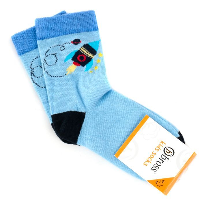 Шкарпетки дитячі Bross космос (6138-4-6-darkblue)