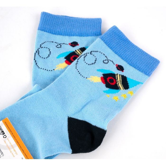 Шкарпетки дитячі Bross космос (6138-4-6-darkblue) зображення 2