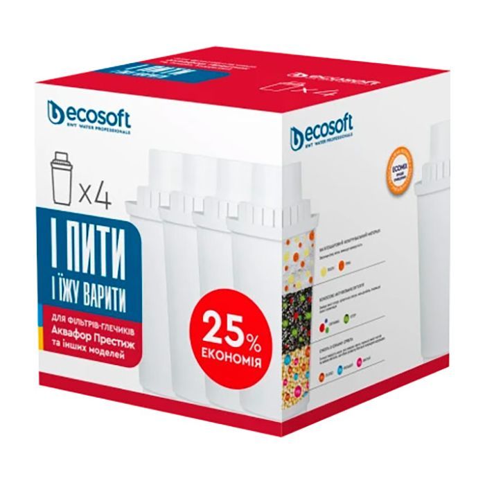 Картридж для фільтра глечика Ecosoft Аквафор 4шт (CRVK4AQRECO) зображення 2