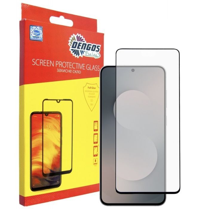 Стекло защитное Dengos Full Glue Samsung Galaxy S25 FE Black (TGFG-417)