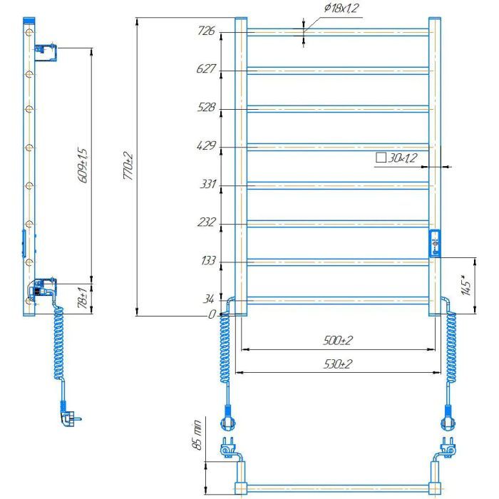 Полотенцесушитель Hygge Family Leeds (6.1.0802.06.WM) изображение 5
