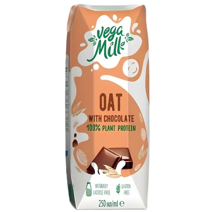 Молоко рослинне Vega Milk Вівсяне з шоколадом 250 мл (4820016255159)